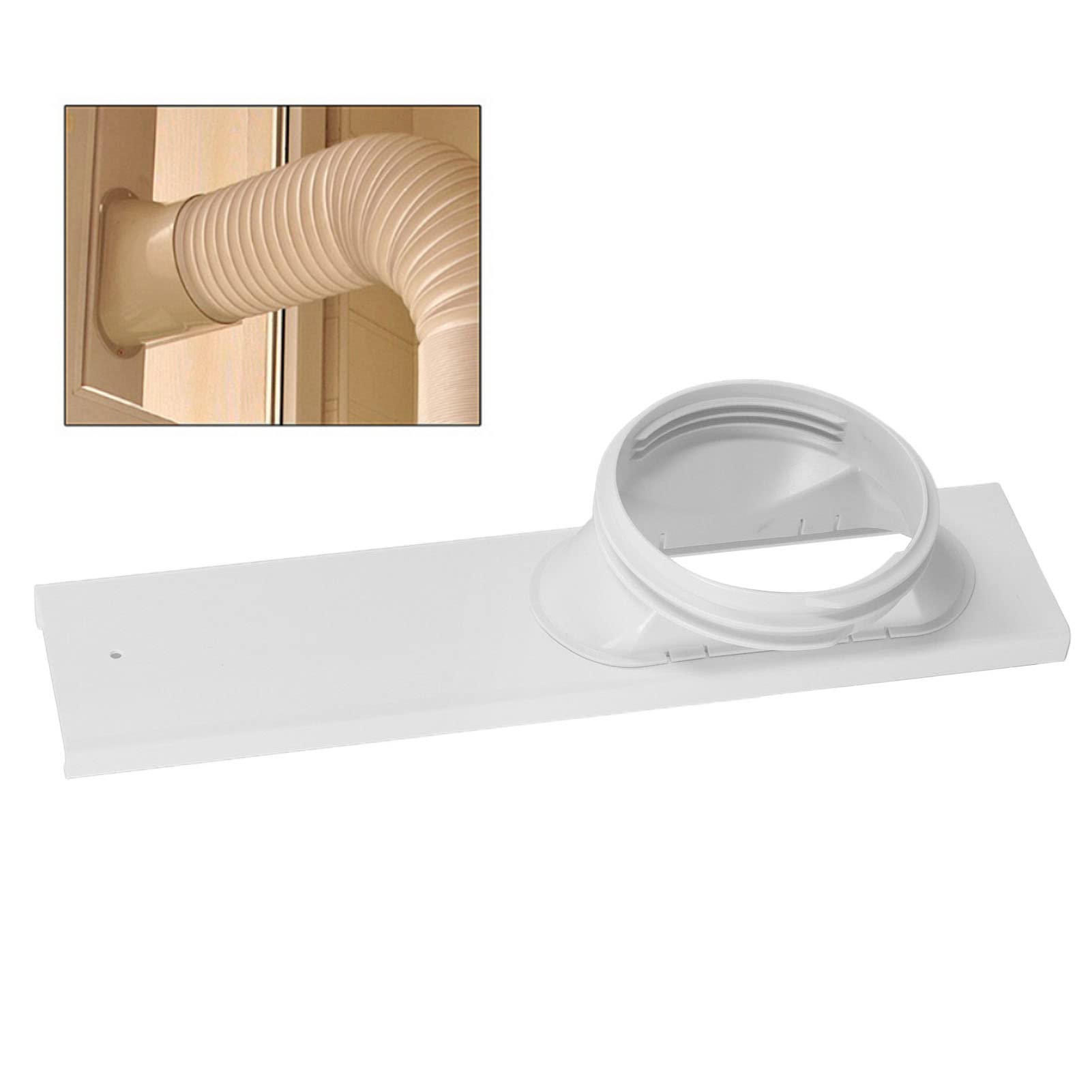 4pcs Tragbares Klimaanlagenfenster -Entlüftungskit, Einstellbare Fensterdichtungs -Schlittenkit, PVC ABS mit Hoher Dichte Wärmewiderstand Tragbares Wechselstr