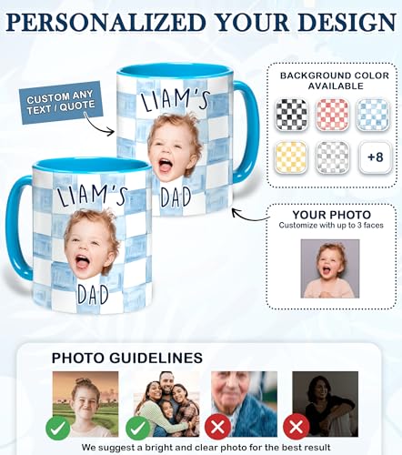 Taza personalizada con foto y texto para el Día del Padre 11oz miniatura 2