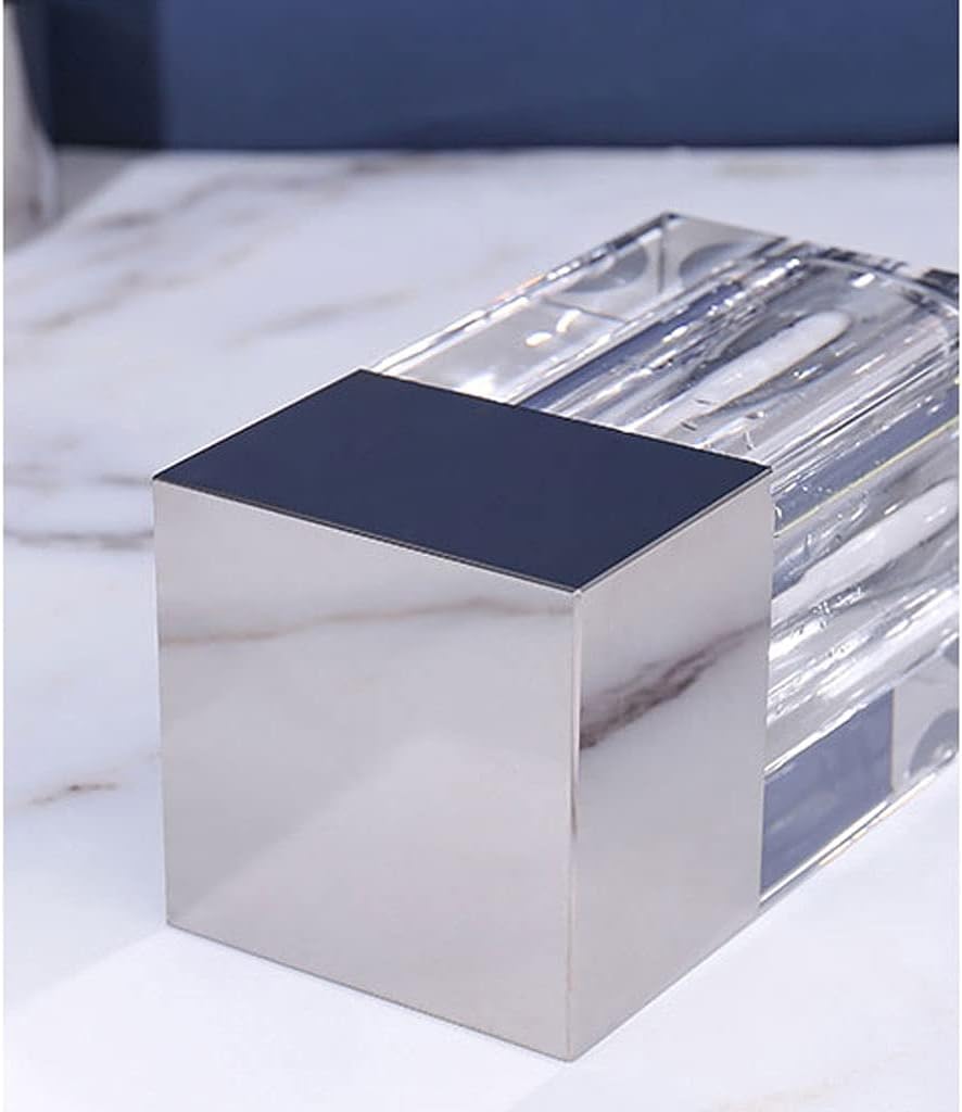 Hand Soap Bottle Crystal with Stainless Steel Pump Emulsion Dispenser Bottle Suitable for Kitchen Bathroom Accessories Countertop Lotion Shampoo Bath Soap，B