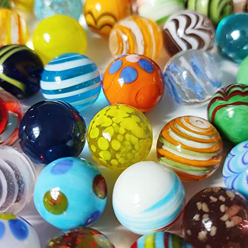 image for DSHMIXIA 42pcs Marbles for Kids Enthusiasts 0.63 inch Small Handmade G