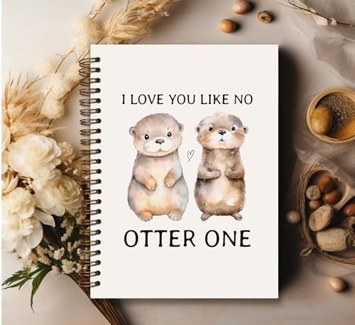 Cahier loutre mignon à couverture rigide pour prise de notes - 3