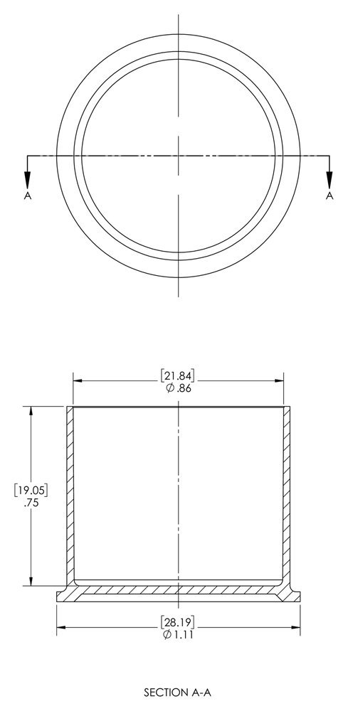 Caplugs 99394726 Plastic Cap for Threaded Connectors. RC-14-12, PE-LD, to Cap Thread Size 7/8 Cap ID 0.86