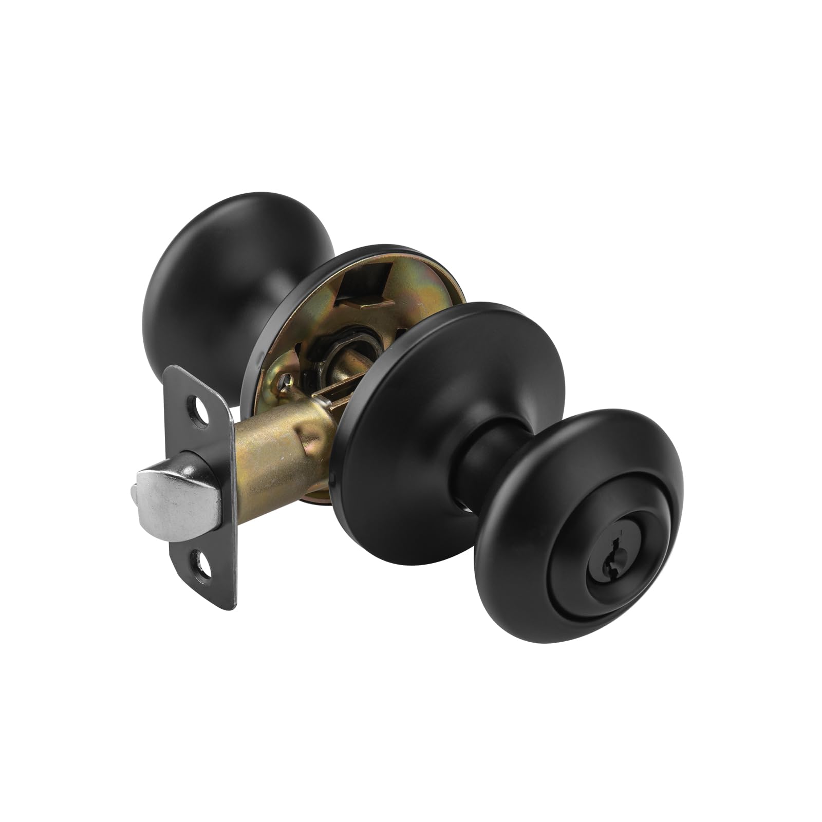 Vintage Black Door Knob with Lock - Buy Now -15