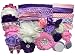 Bowtique Emilee Mini Headband Kit Makes 14 Headbands, DIY Baby Headband Kit - "Purple and Pinks"