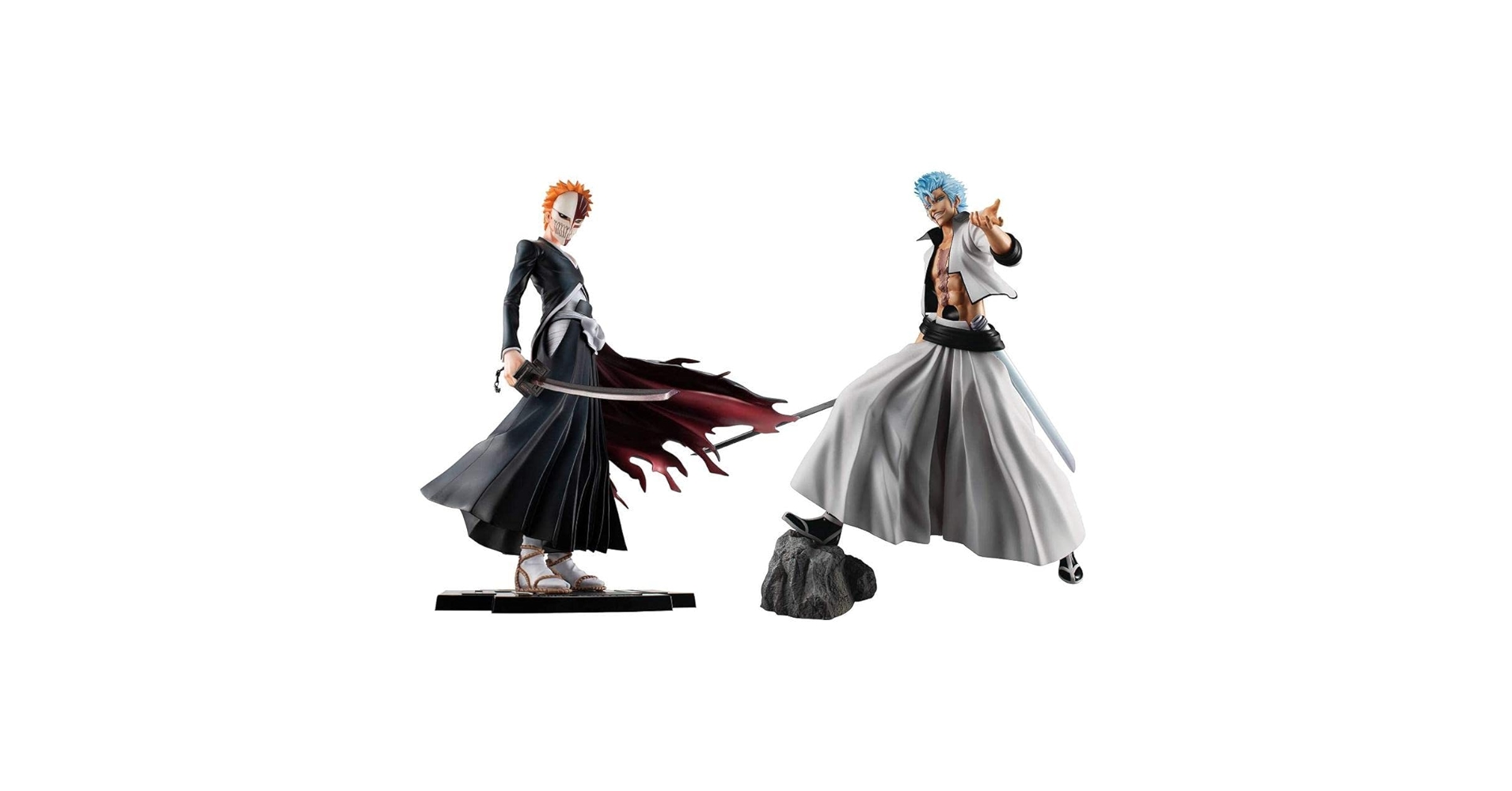 BLEACH一番くじ 黒崎一護 グリムジョー フィギュアセット Amazon | G.E.M. BLEACH 黒崎一護 グリムジョー・ジャガー