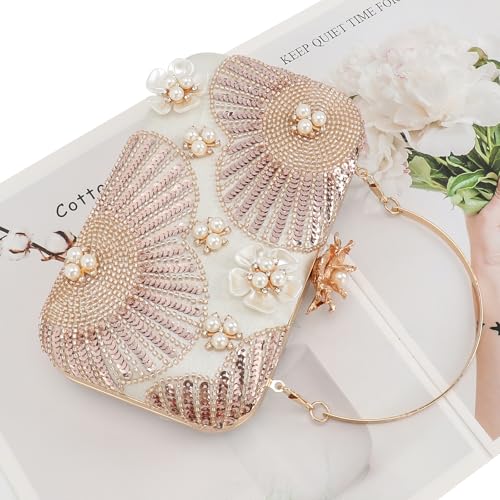 Image of Womens Vintage Floral Embroidery Clutch Evening Handbag Shoulder Bags Purse for Wedding Party Prom