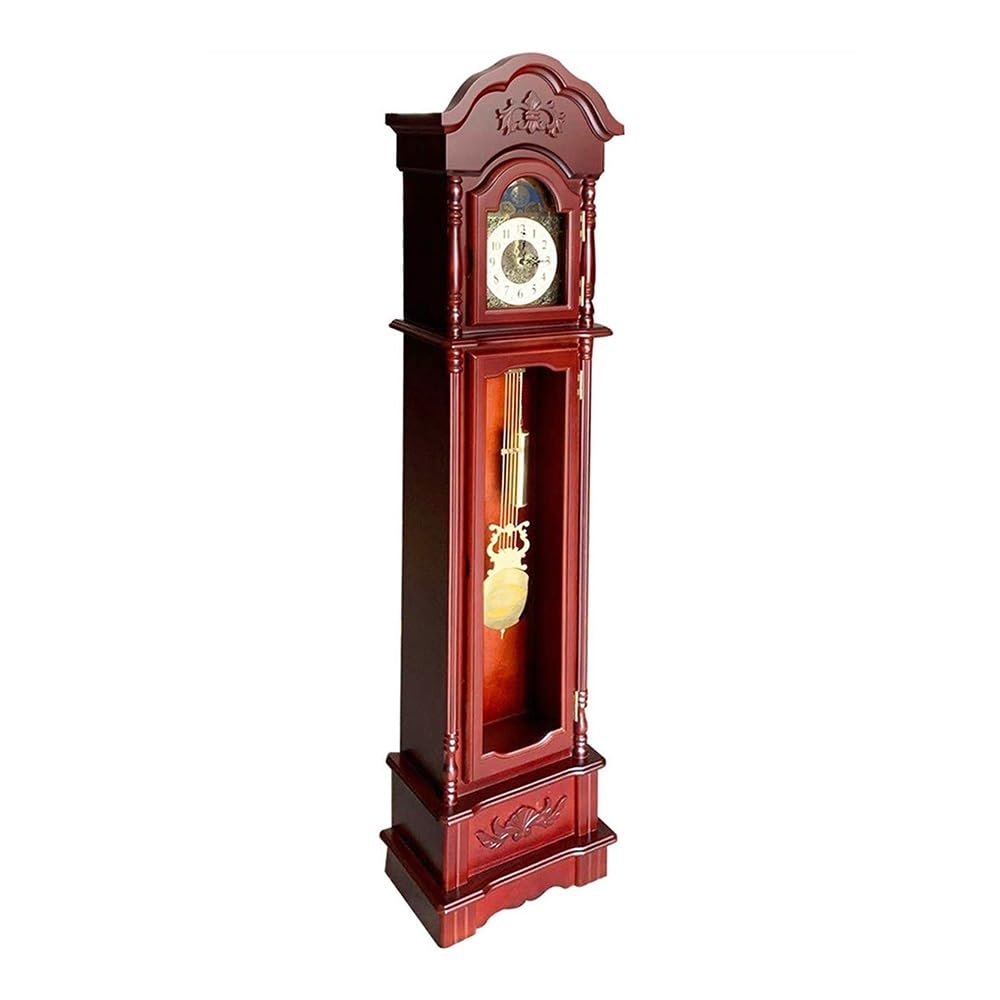 Reloj de pie Reloj de suelo retro madera, decoración galopante Villa | Reloj de pie moderno for sala de estar