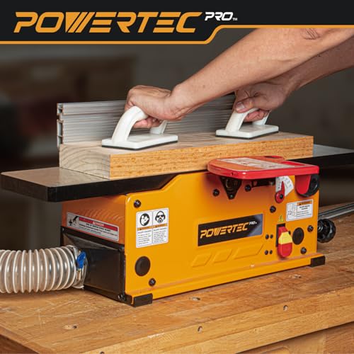 POWERTEC PRO 6-Inch Benchtop Jointer - 10-Amp, 2-Blade Wood Jointer for Woodworking with Adjustable Fence and Dust Port (BJ603) - Image 8