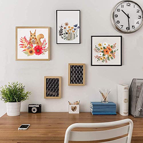3 Pack Embroidery Kit for Beginners, Cross Stitch Starters Kits for Adults Kids with Pattern Needlepoint Embroidery Hoops Cloth Color Thread Floss Animal Flowers Plants Cactus