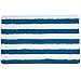 Produktbild MSV Badteppich Badematte Badvorleger Duschvorleger Mikrofaser Hochflor flauschig 50x80 cm  Weiß/Hellblau