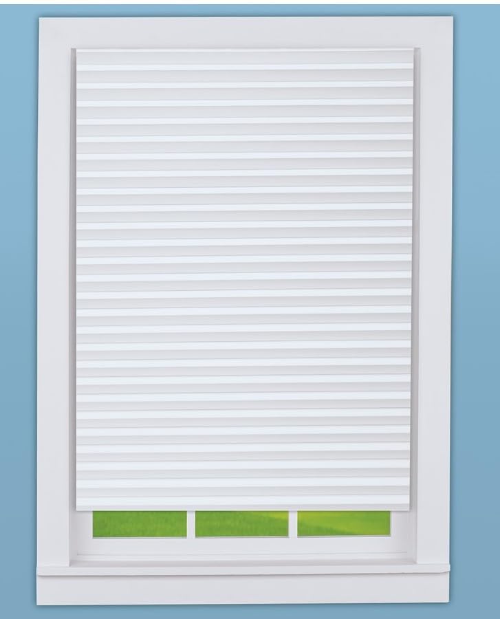 Room Darkening White Shade MINI Blinds Easy Install NO Drilling Adjustable Size