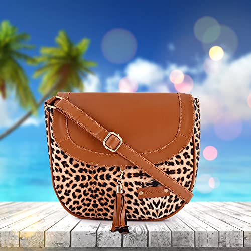 Image of Bags Canvas Tiger Print Sling Bag