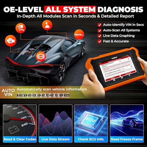 LAUNCH Creader Elite V2.0 para scanner Land Rover Jaguar OBD2, ferramenta bidirecional de diagnóstic