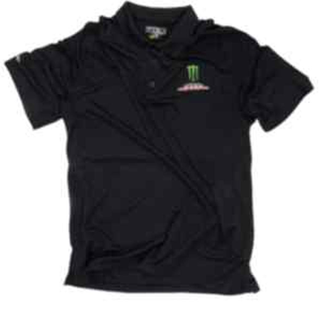 Pro Circuit Racing Monster Polo Shirt , Primary Color: Black, Size: XL, Distinct Name: Black, Gender: Mens/Unisex