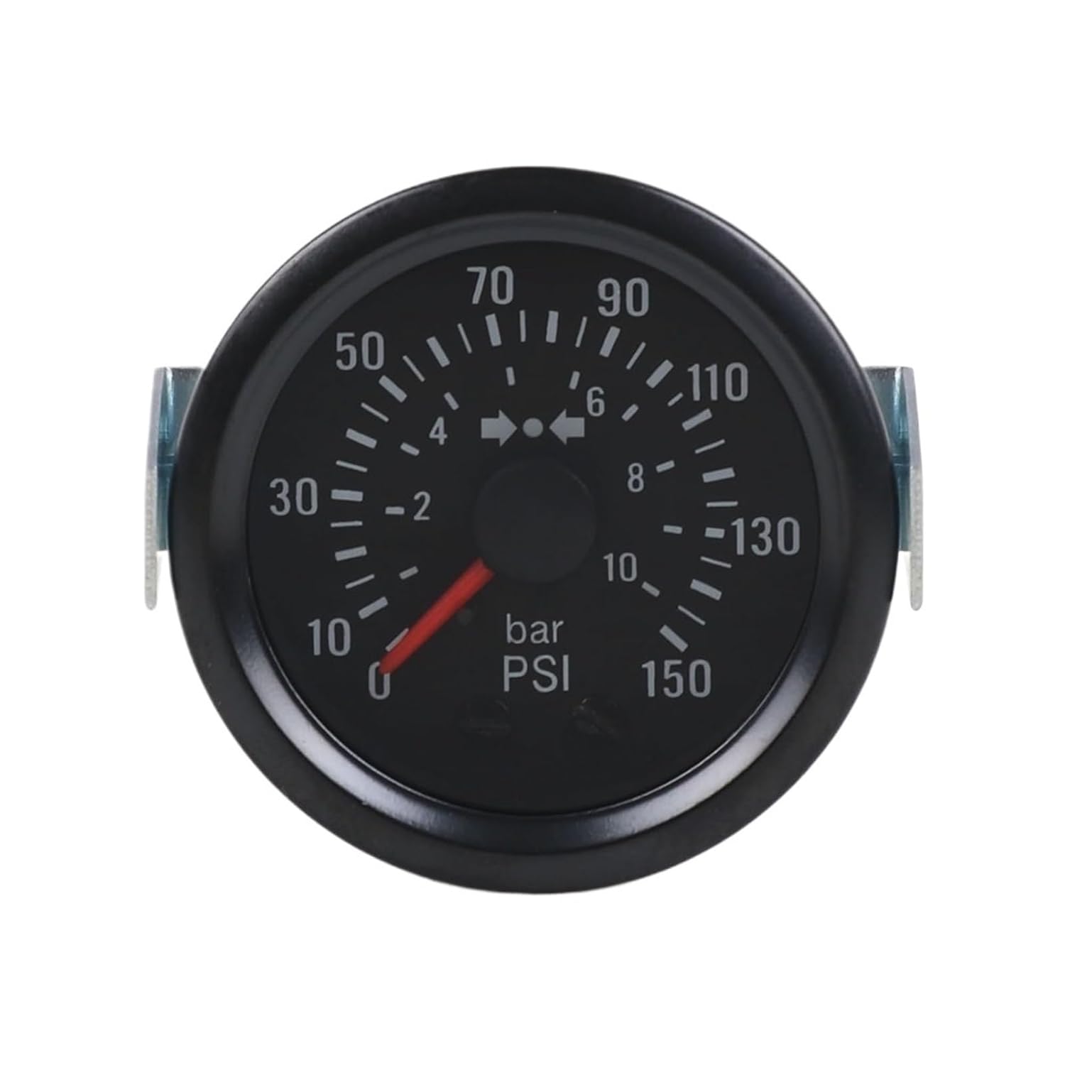 2" 52mm Mechanical Barometer 0-10 Bar/0-150PSI Air Pressure 12V Press Gauge Yellow Light Car Meter with Sensor NPT1/8