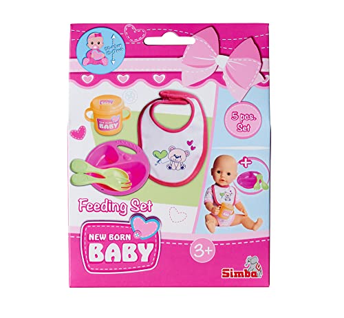 Simba 105560016 - New Born Baby Fütter Set, Puppenzubehör, für 30-43cm...