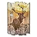 Produktbild Kreative Feder Hirsch Designer Schlüsselbrett, Hakenleiste im Landhaus-Stil, Shabby-Chic aus Holz 30x20cm (Hirsch)
