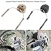 1Pair Tactical Helmet,Headset Support Arc Rail Adaptor Suspension Headphones Bracket Hunting Earmuffs Left & Right Side Attachments for Peltor Comtac (Tan) Peltor Op 6 Headphone Mount Peltor Arc