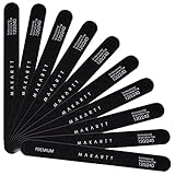 MAKARTT Professional Black Nail Files Washable Double Sided 120 240 Grit 10 Nail File