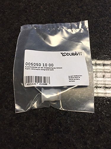 Duravit Dübel für WC-Sitzbefestigung, weiß/transparent, 2,5x2x2cm, Kunststoffdübel