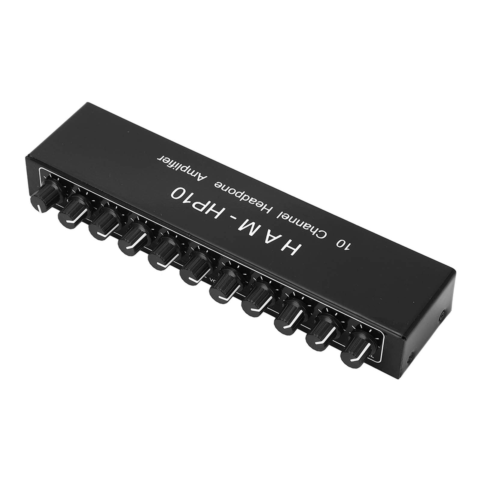 Distributore Amplificatore per Cuffie a 10 Cuffie Stereo Hp10 Ham per Audio Multicanale 12Db 10K Cuffie Stereo a 10 Ricevitore Stereo in Lega di Lega per Audio Stereo