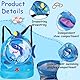 Schwimmrucksack für Kinder, wasserdicht, mit Kordelzug, Strandtasche mit Cartoon-Tieren, verstellbare Schultergurte für Mädchen, mit Schuhhalter.