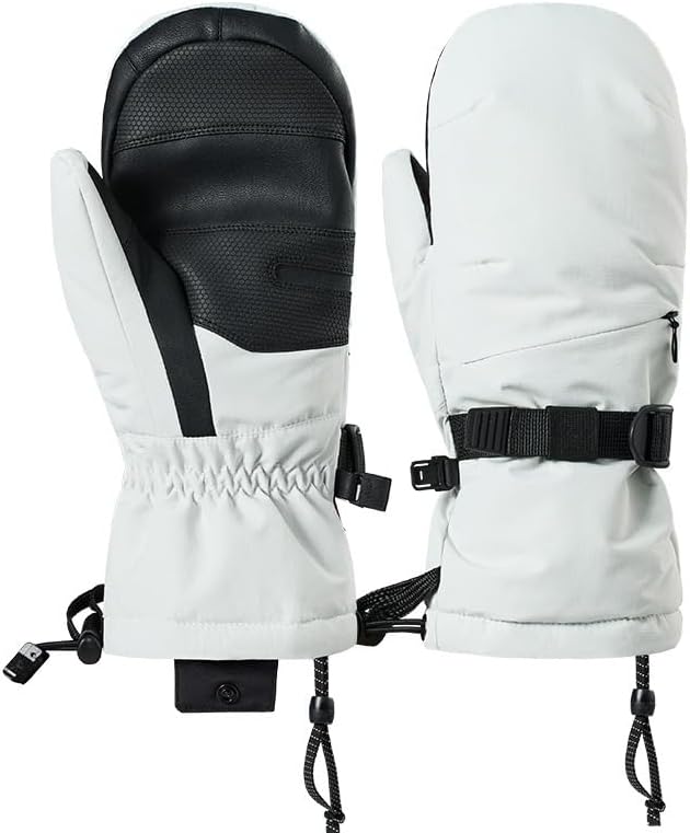 Snowboard Gloves Touch-Screen Fleece Men's Women's Cold-Proof for Outdoor Sports and Daily Use(Color2,Large)