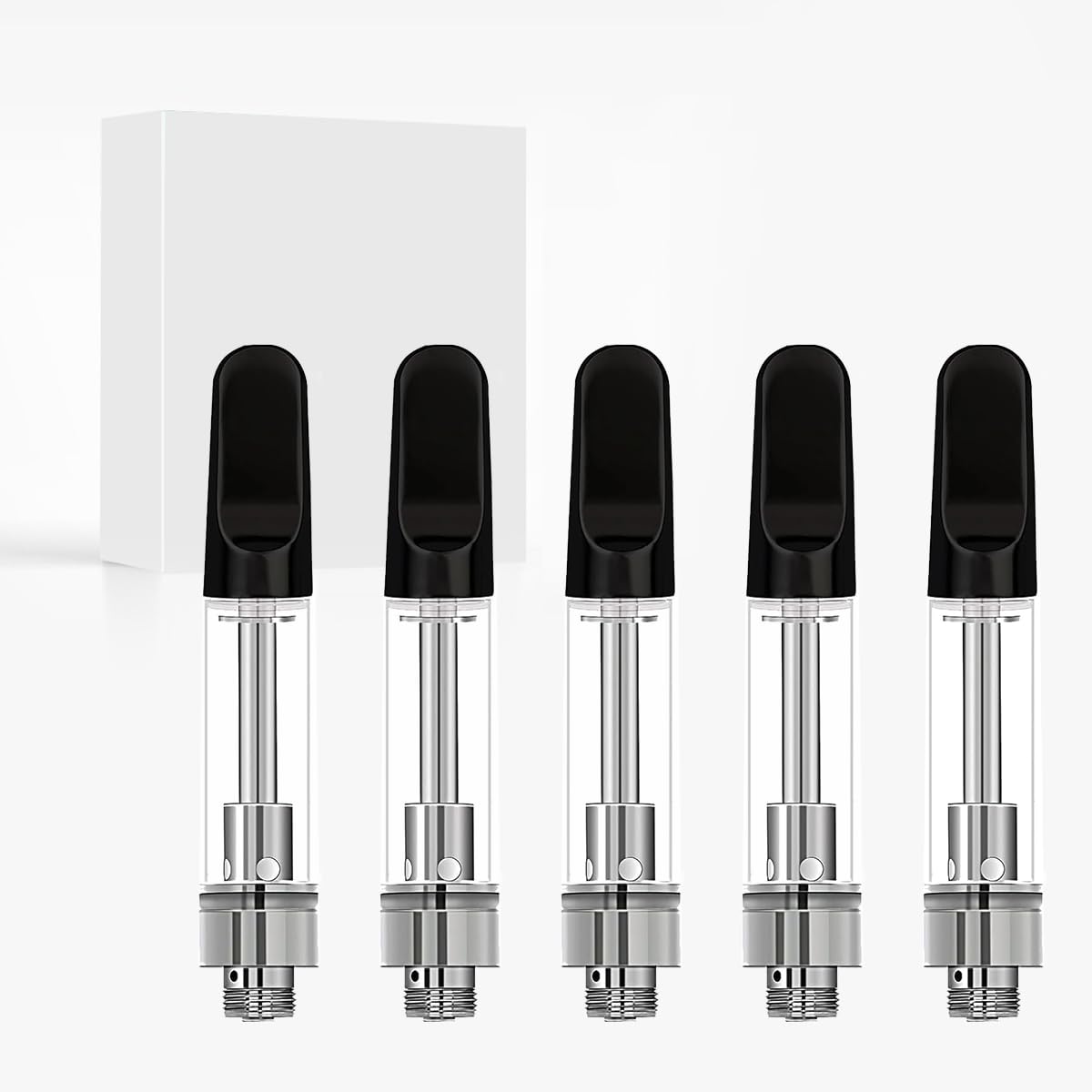VOVCIG 5 Pack CBD Atomize, 510 Gewinde Vape Cartridge für CBD und Thick Oil  Vape Pen, Keramik Dual Coil Atomiser, kein Nikotin. (1.0ml, Schwarz Keramik  Spitze) : Amazon.de: Elektronik & Foto