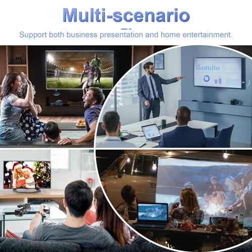 Image of Wireless HDMI Transmitter and Receiver, Plug and Play, 2.4G /5G 100FT Range, Wireless HDMI Extender 4K Decoding 1080P Output, Support Laptop PC TV Box Projector Camera DV, No Need Bluetooth WiFi