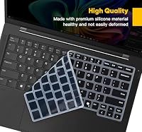 Tastaturabdeckung für Lenovo ThinkPad T14/T14s/P14s/L14 Gen 5 14 Zoll, ThinkPad T14s Gen 6 14 Zoll (35,6 cm), 2 Stück (nicht passend für E14 Gen5/6, T14 T14s P14s L14 Gen4/3), Schwarz + Transparent – Ansicht 3