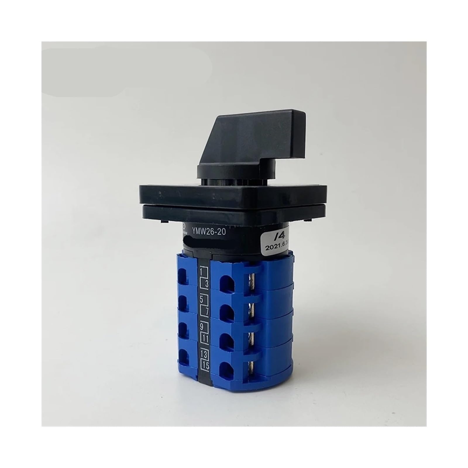 JGNAYRKJQI 2/3/4/5 Position 20A 4 Poles Electrical Universal Changeover Rotary Cam Switch Silver Contacts YMW26 LW26-20/4(102)