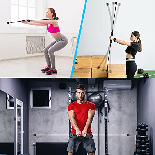 Foto von Schwingstab Fitness für Ganzkörpertraining Swingstick mit Therabänder und Massageball zum Trainieren