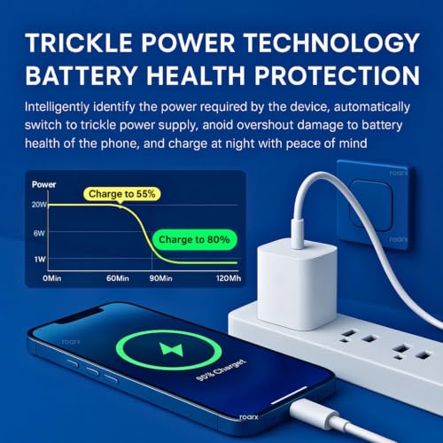 Image of Scalebee 20W SuperFast Charger Adapter & Lightning Cable, White | Compatible with iPhone 14 /14Plus /14Pro /14Promax, Compatible with iPhone 13 /13Pro /13Promax