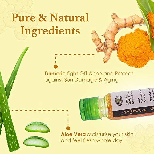 Image of Aloe Veda Turmeric and Sulphate Free Herbal Clarifying Face Cleanser 100ml