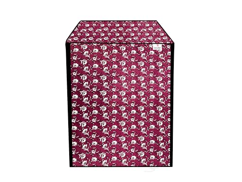Image of Front Load Fully Automatic Washing Machine Cover for 6.5kg to 8kg | Waterproof & Dustproof Polyester Cover with Zip Closure | Suitable with Samsung, IFB, LG, Bosch & More (61 x 61 x 87 cm)