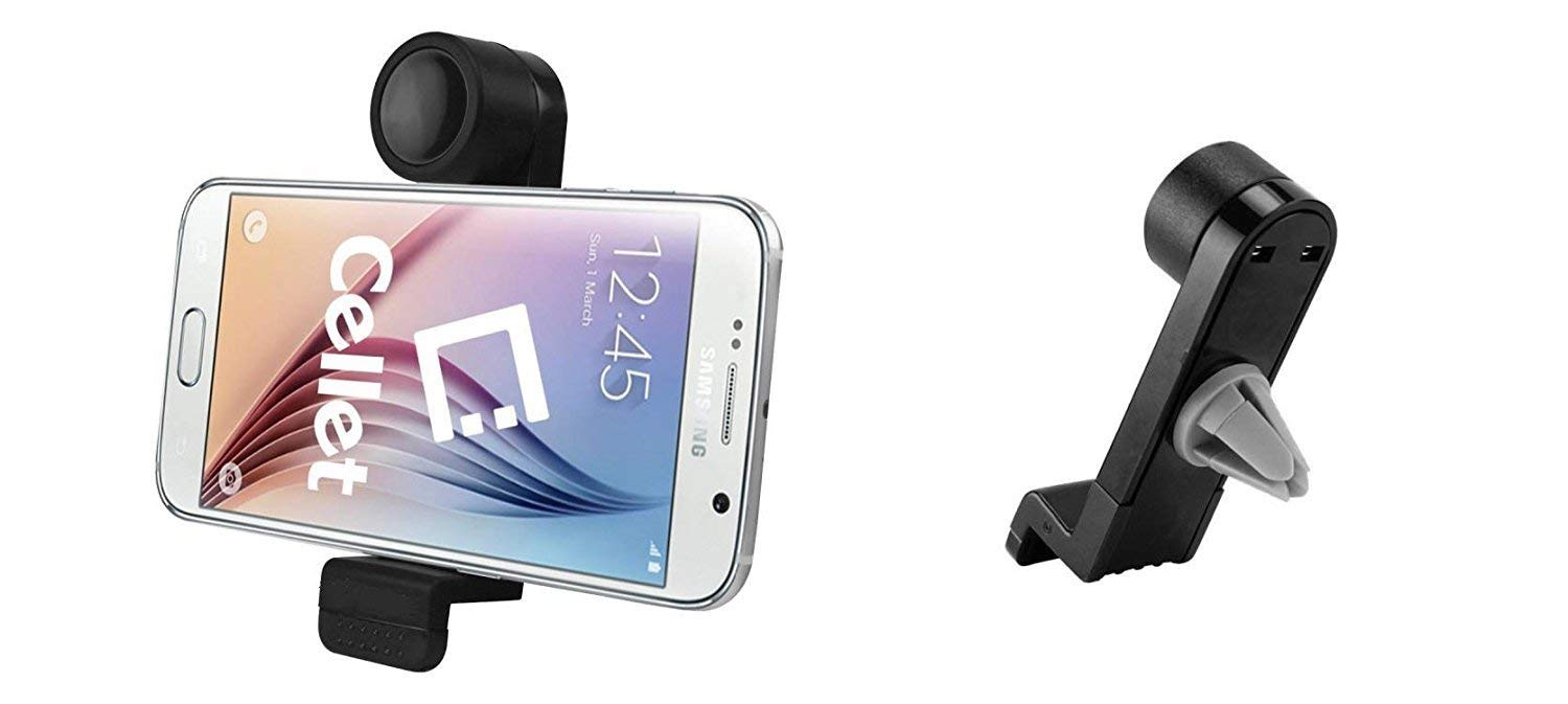 Cell-Stuff Compact Adjustable Air Vent Car Auto Phone Holder Compatible w iPhone 6s