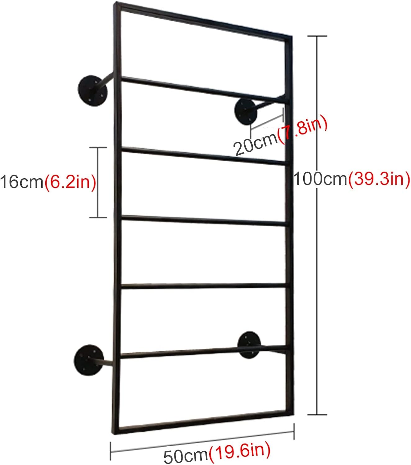 Katzowen Ribbon Storage Organizers Rack Wall Shelves Scarf Rack Organizer, Shawl Fabric Trousers Ties Holder Shelves Show Rack for Shawl Hats Scarves Tie, Gift Wrapping Paper