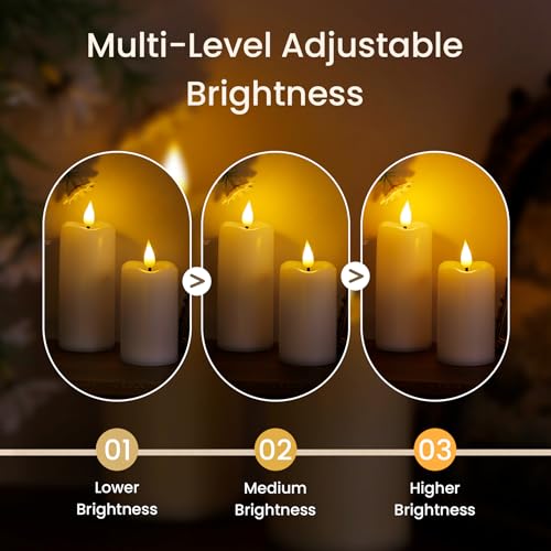 Bougies LED blanches sans flamme pour éviter les risques de feu et de cire - 6