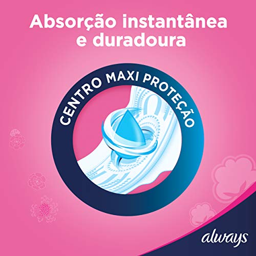Absorvente Always Maxi Proteção Suave Com Abas 8 Unidades, Always