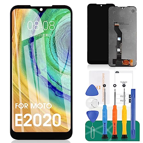 Screen Replacement for Motorola Moto E 2020 XT2052-1 XT2052-2/Moto E7 (2020) LCD Display Touch Screen Digitizer Assembly Glass Black
