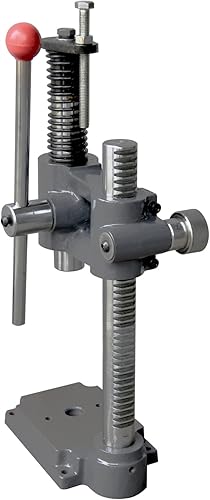 Miniatura 27 de KAKA INDUSTRIAL Prensa de árbol, prensa de banco manual de capacidad de 1 tonelada, cuerpo de acero resistente AP-1, altura de 4 pulgadas