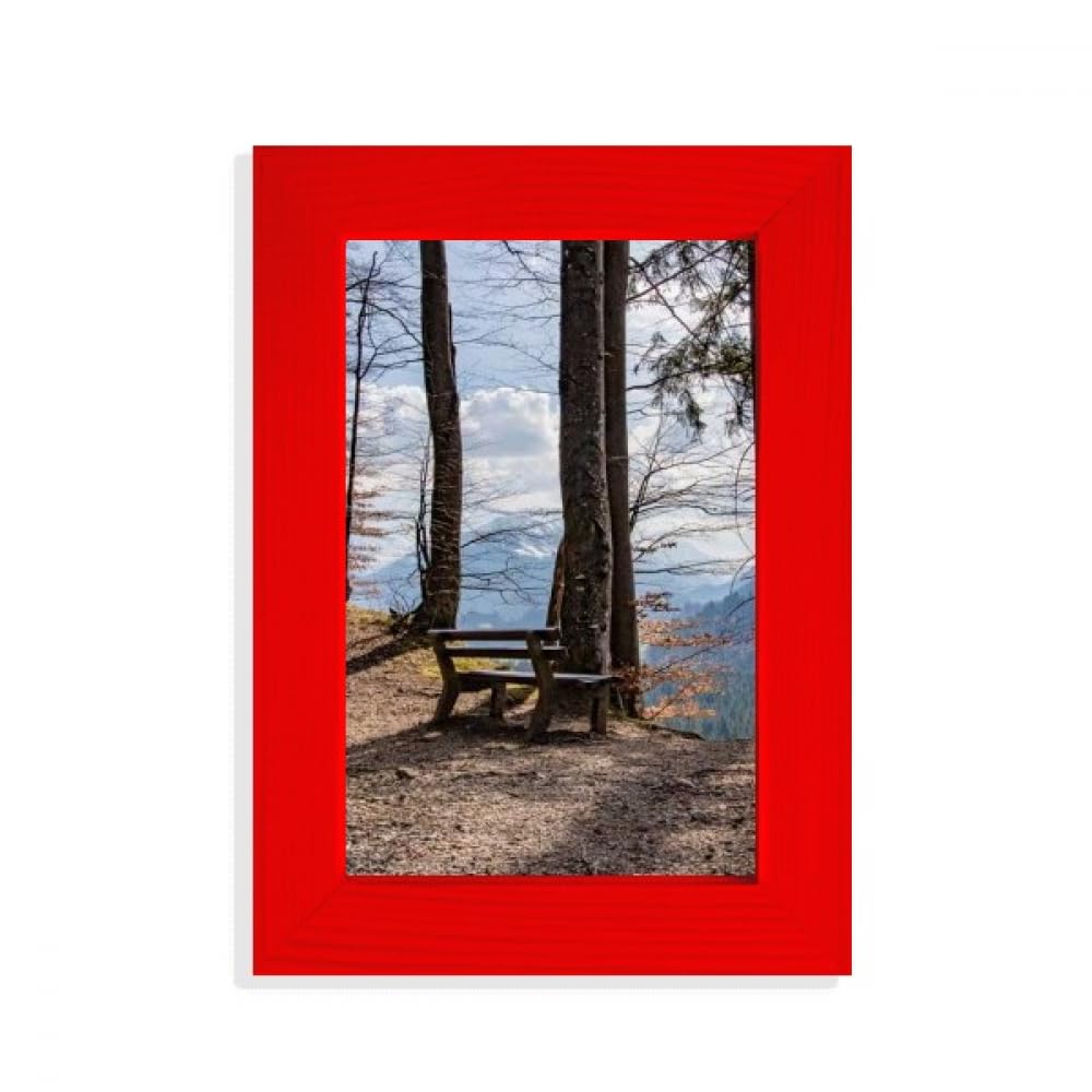 Cadre photo rouge Sky Bench Petit petit cadre rectangulaire