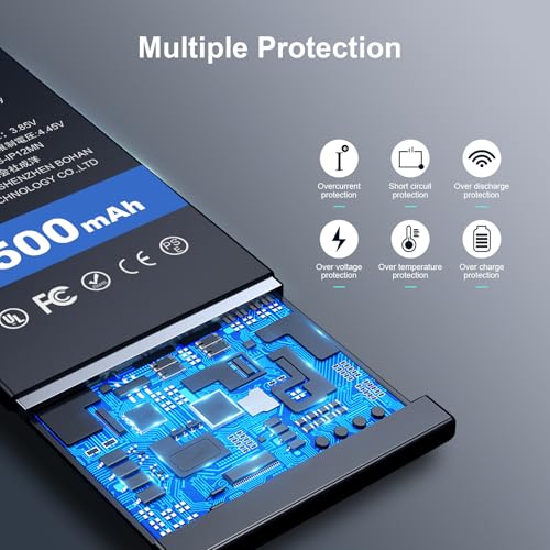Elephantstory Akku für iPhone 12 Mini, 4500 mAh Hohe Kapazität Ersatzakku Lithium Polymer Akku mit Reparatur Werkzeugsatz und Anleitung Buch