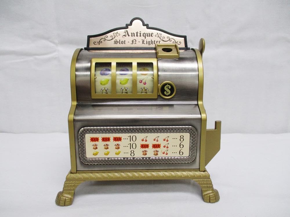 Amazon.co.jp: レトロ スロットマシン型 卓上ライター アンティーク  