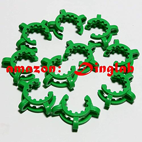 Dinglab,Plastic Keck,24/40,Laboratory Lab Clamp Clip,Keck Clip,24/29,24# Conical Interface Clip,10Pcs #TOP1