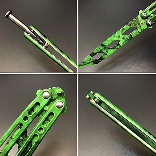 Practice Stainless Steel Training Tool 100% Safe Strong and Durable (Green)