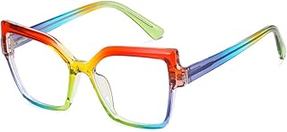 Square Blue Light Blocking Reading Glasses Anti Glare Digital Reader Women's Oversized Blue Light Reading Glasses