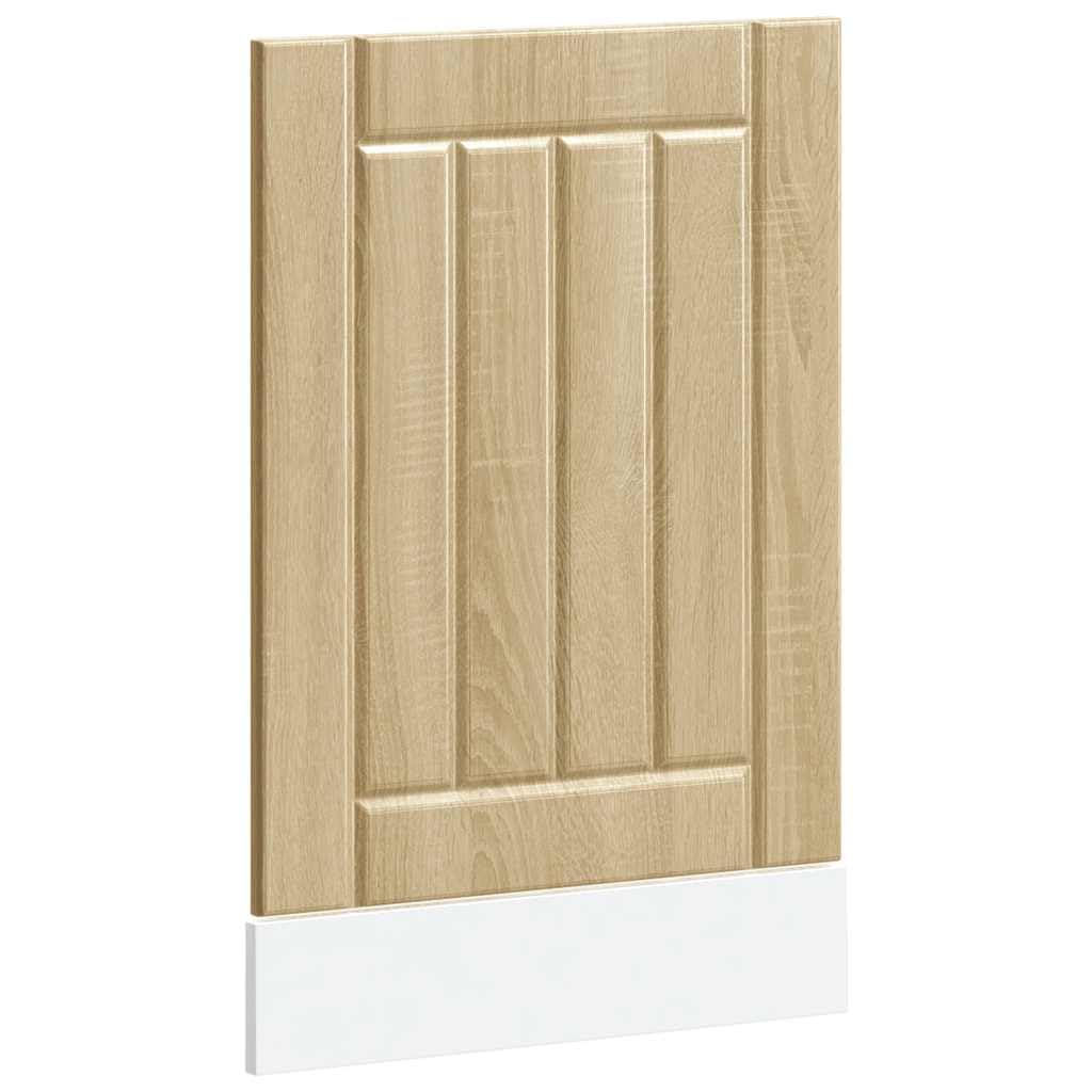 Geschirrspülerblende 45 cm Spülmaschinenfront Lucca Sonoma-Eiche - Dekorative Frontplatte für Einbau-Geschirrspüler aus Holzwerkstoff - Küchenschrank Türblende 45 x 1,5 x 67 cm