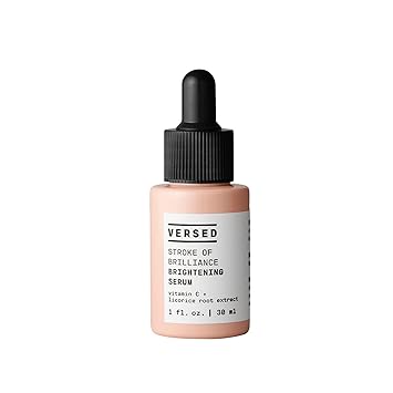 Versed Stroke of Brilliance Brightening Serum - Discoloration Correcting Serum with Vitamin C + Licorice Root to Even Skin Tone - Firming, Hydrating, and Strengthening Skin Care - Vegan 1 fl oz