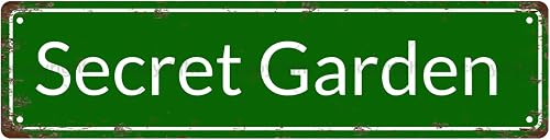 SECRET GARDEN SPACE Metal Tin Street Sign Bar Cafe Garage Cave Home Room Wall Ba